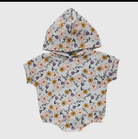 Floral Hooded Romper