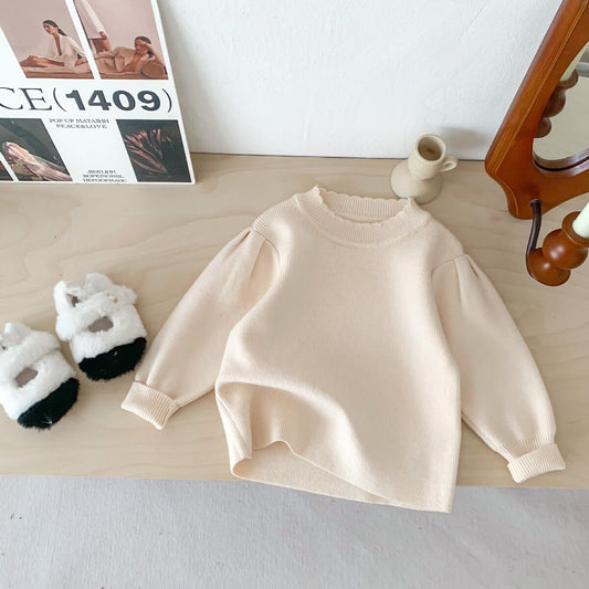 Cream Half Turtleneck Sweater