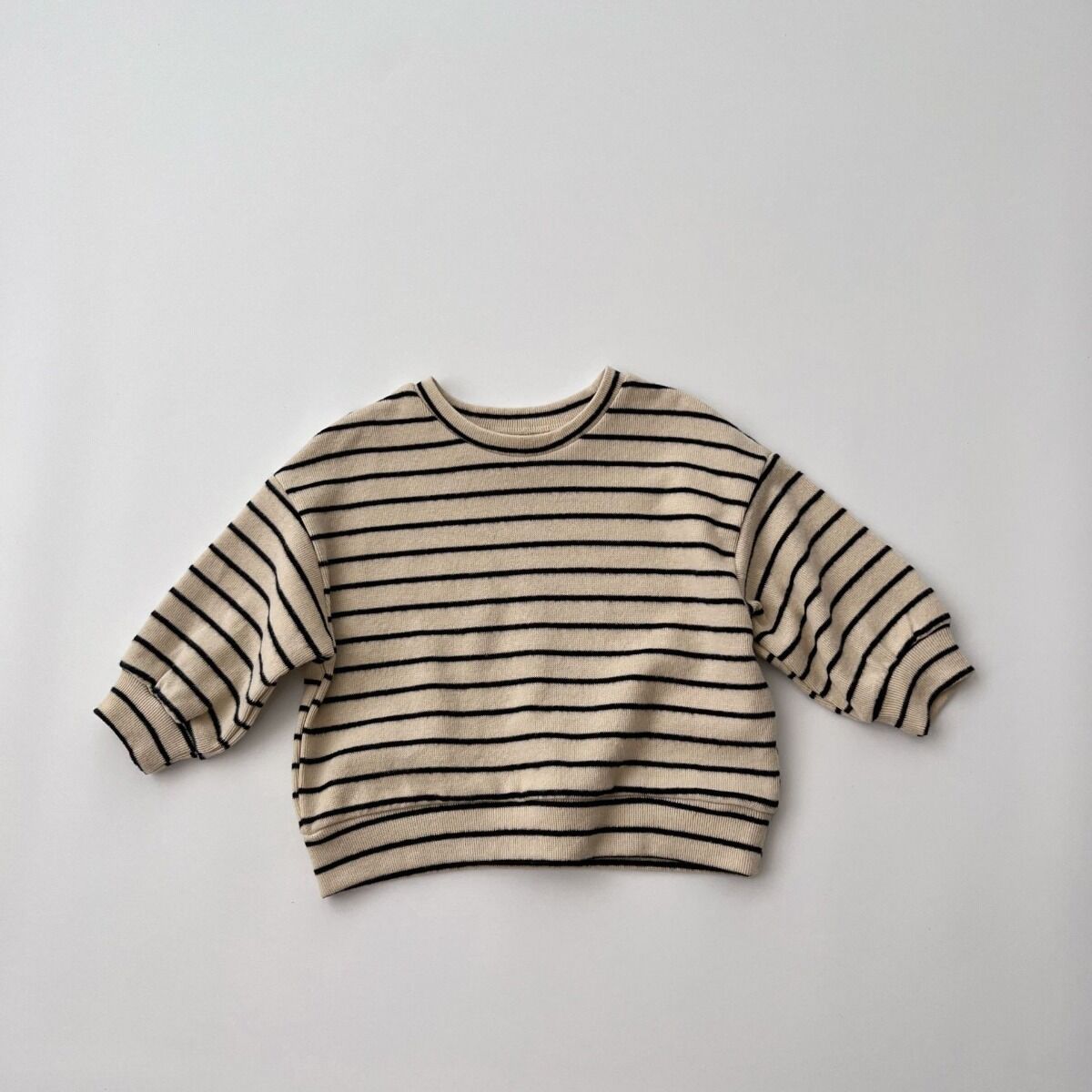 Cream & Black Stripe Sweater