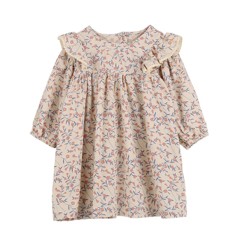 Floral Ruffled Doll Dress