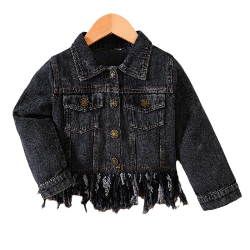 Toddler Fringe Denim Jacket